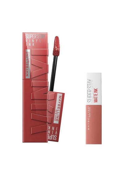 Tr New York Super Stay Vinyl Ink Uzun Süre Kalıcı Likit Parlak Ruj 35 Cheeky & Mini Super Stay Matte Ink Likit Mat Ru Genel