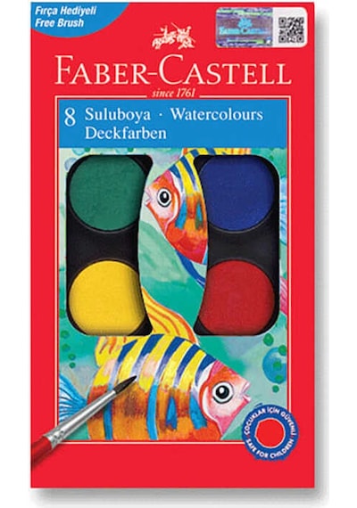 Faber Castell Sulu Boya 8li Küçük Boy
