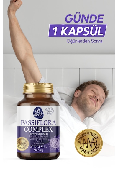 Passıflora Complex Passıflora, Valerıan, L-teanın Ve Vıtamın B6 30 Kapsül