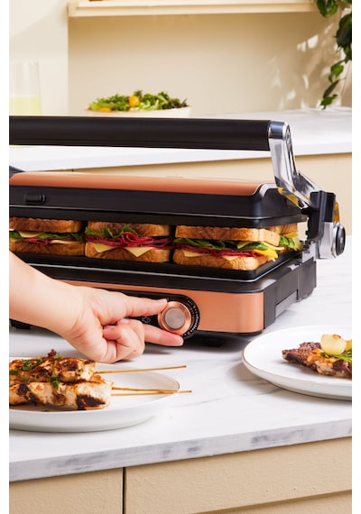 Karaca Gastro Gourmet 2000 W 6 Dilim Kapasiteli Izgara Ve Tost Makinesi