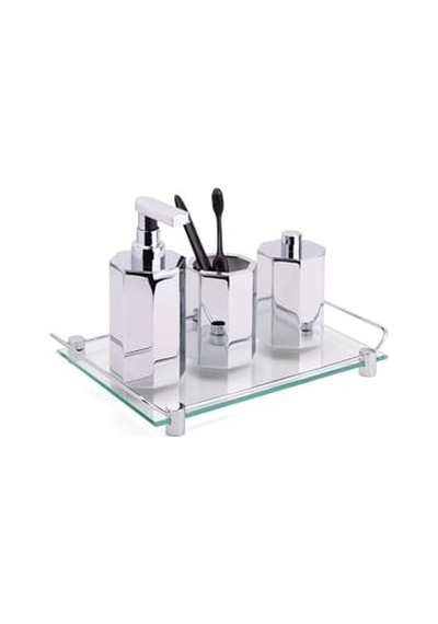 Tezgah Üstü Sıvı Sabunluk Krom Renk 183x70x87 Mm Çok Renkli