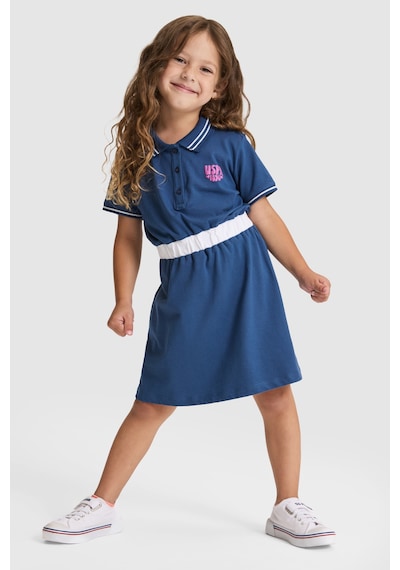 U.s. Polo Assn. Kız Çocuk Açık Lacivert Elbise Örme 50325649-vr059