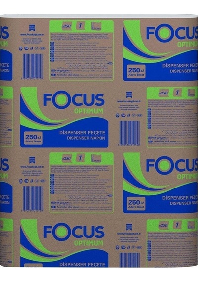 Focus Optimum Dispenser Peçete 18x250 Beyaz Dokulu