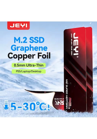 Jeyı M.2 2280 Ssd Grafen Bakır Soğutucu-nvme/sata İçin Ultra İnce
