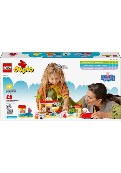 LEGO® DUPLO® Peppa Pig Süpermarket 10434 - 2+ Eğitici Oyuncak Yapım Seti (70 Parça)
