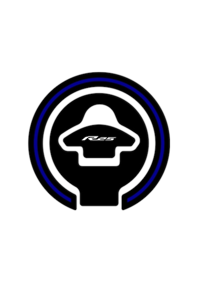 Gp Kompozit Yamaha R25 2015 2018 Uyumlu Tank Pad Seti Mavi