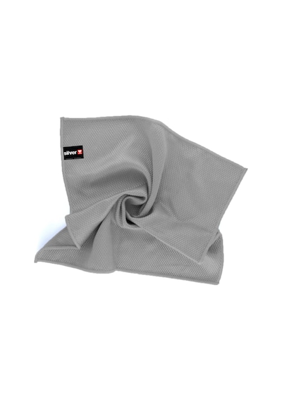 Silver Home Mikrofiber Extra Kalın Baklava Desen Cam Temizlik Bezi Gri 5'li 40 x 40 CM