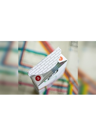 Bicycle Fulton Street Mta White Edition Premium Oyun Kağıdı İskambil Kartları Destesi