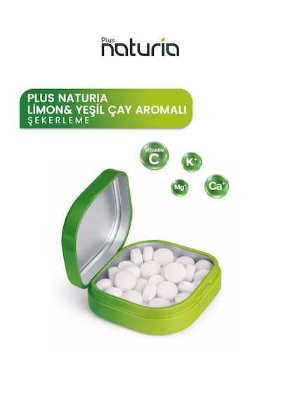 Limon Ve Yeşilçay Aromalı Şekersiz Şekerleme