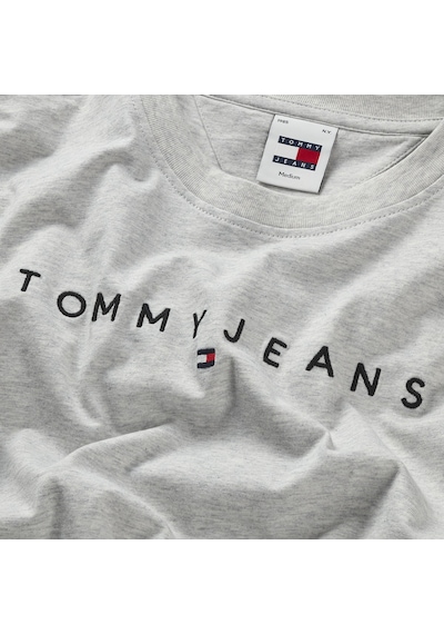 Tommy Hilfiger Erkek Marka Logolu Organik Pamuklu Bisiklet Yakalı Günlük Kullanıma Uygun Gri T-shirt Dm0dm20744 Pj4