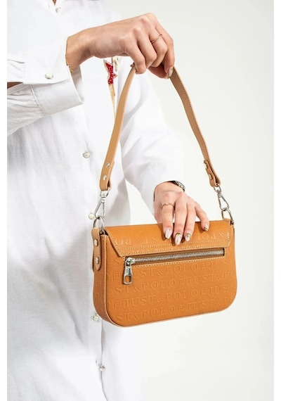 Just Polo Kadın Kabartma Desenli El Ve Omuz Çantası Taba 82204603