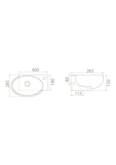 Turkuaz Seramik Cerastyle Küçük Mini Köşe Lavabo 28 x 45 CM Ve Banyo Dolabı