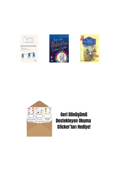 Yüzleşmeler + Büyük Önder Atatürk Ten Çocuklara Öyküler + Annemle Masal Okuyorum Ciltli + Okuma Sticker'ları