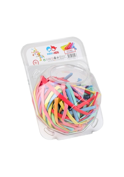 Srt-130 Sosis Balon Karışık Renk 100lü çok renkli