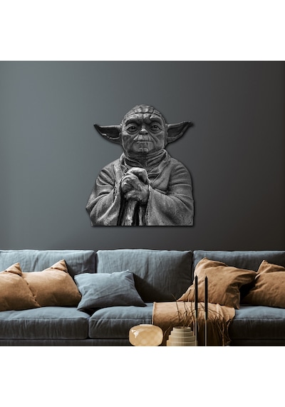 Star Wars Usta Yoda Büstü Metal Tablo