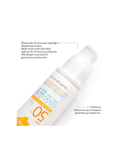 Thalia Günlük Nemlendirici Yüz Güneş Kremi SPF50+ 50 ML