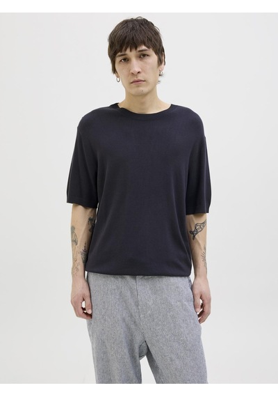 Jack & Jones Erkek Bisiklet Yaka Triko - William - 12275451 Night Sky