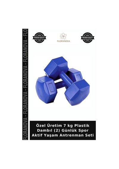 Özel Üretim 7 Kg Plastik Dambıl 2 Günlük Spor Aktif Yaşam Antrenman Seti Diğer