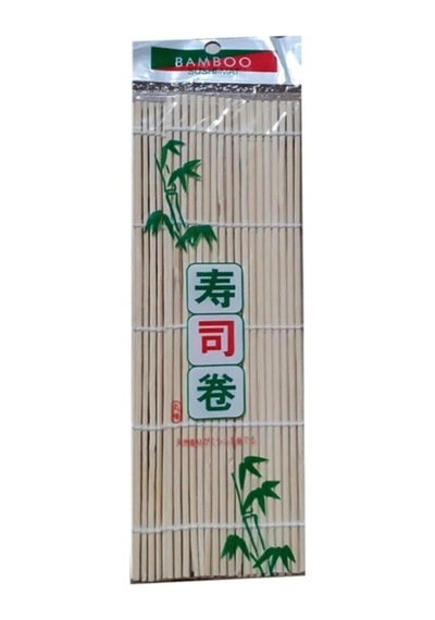 Yuandong Bambu Sushi Sarma Hasırı 24x24 Cm / Doğal Bambu Sushi Mat / Sushi Maker İçin Rulo Sarma Matı / Evde Sushi