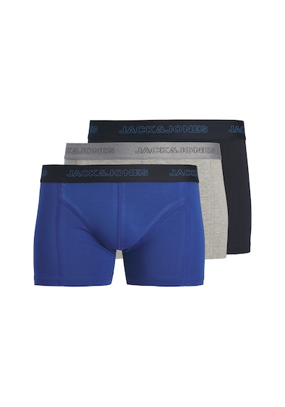 Jack & Jones Erkek 3'lü Boxer Paketi - Cooper - 12291498 Çok Renkli