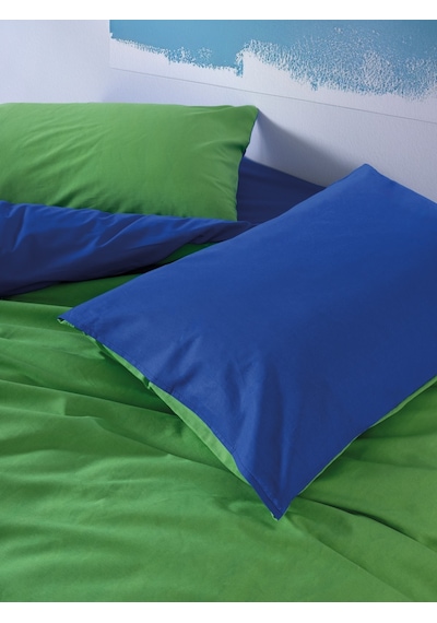 Cozy Home Popping Colors Tek Kişilik Lastikli Çarşaflı Nevresim Takımı Sage Yeşil-mavi