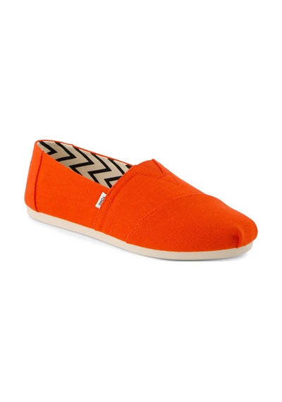 Espadril / Keten Kadın 10021933 Toms Alpargata Classic Heritage Canvas Flame Flame Mercan