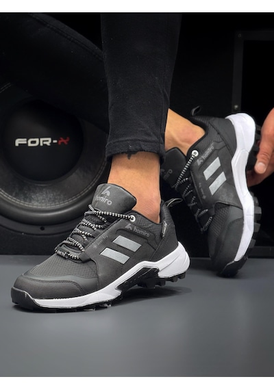 Homiro Unisex Su Geçirmez Poli Taban Spor Ayakkabı-siyah-beyaz SİYAH-BEYAZ