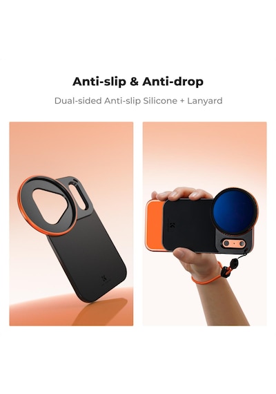 K&f Concept İphone 17 Pro Uyumlu 58mm Nd2-32 Nd Filtre Ve Manyetik Adaptör Seti