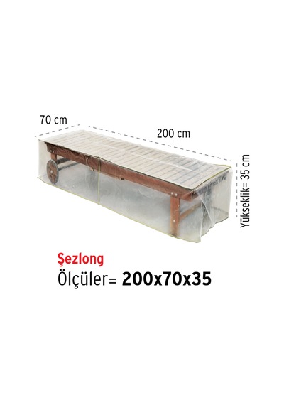 Homaks Şezlong Koruma Örtüsü 200X70 H 35