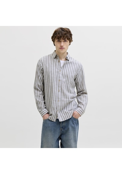 Jack & Jones Erkek Uzun Kollu Gömlek - Summer - 12289174 Vetiver