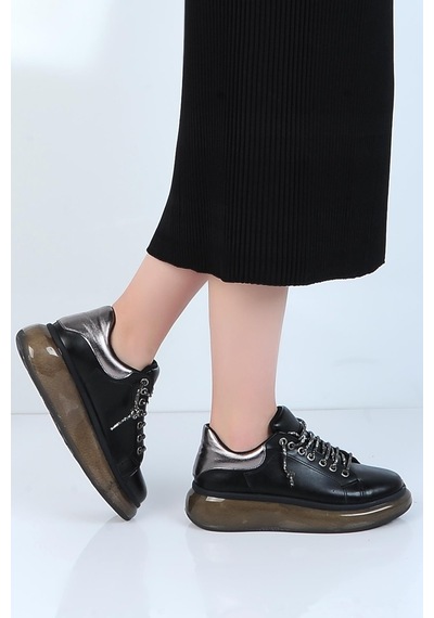 Kuum London K831126-a Siyah Kadın Sneaker Ayakkabı 001