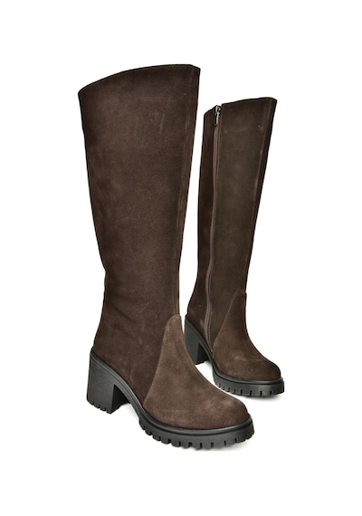 Fox Shoes R654047702 Kahverengi Hakiki Deri Süet Kalın Topuklu Kadın Çizme Kahverengi-süet Kahverengi Fox Shoes R654047702 Kahverengi Hakiki Deri Süet Kalın Topuklu Kadın Çizme Kahverengi-süet Kahverengi