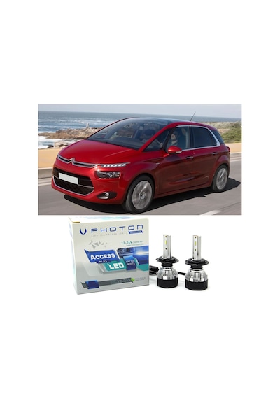 Citroen C4 Picasso Led Xenon Uzun Far Ampulü H1 Access Yeni Seri Beyaz 2006 - 2019