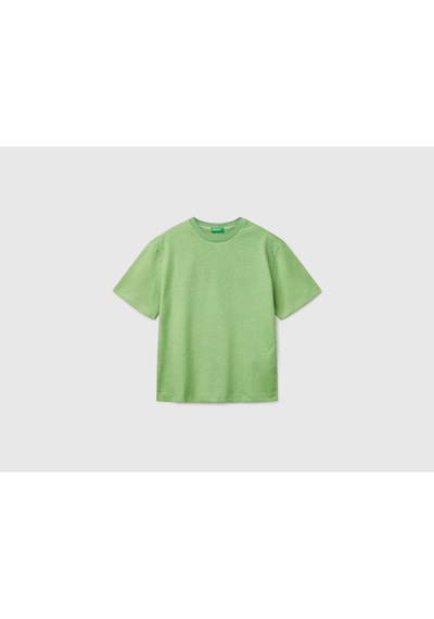 Name It Benetton Erkek Çocuk Slogan Baskılı T-shirt Yeşil