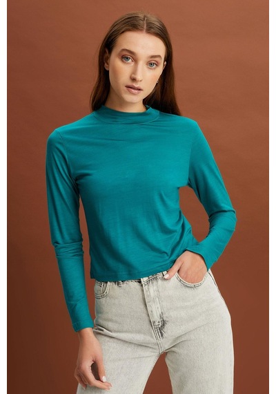 Alexandergardı Uzun Kollu Dik Yaka T-shirt B22-378a 001