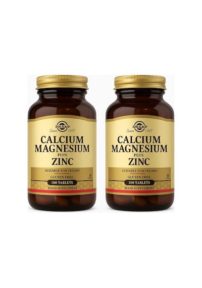 Solgar Calcium Magnesium Plus Zinc 100 Tablet 2 Adet