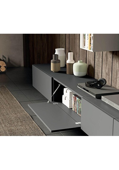 oy Tv Ünitesi Joy Sehpası Alt Modülü Gri 240 Cm Mdf
