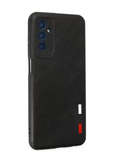 Newface Samsung Uyumlu,  Galaxy M13 Kılıf Loop Deri Silikon - Siyah