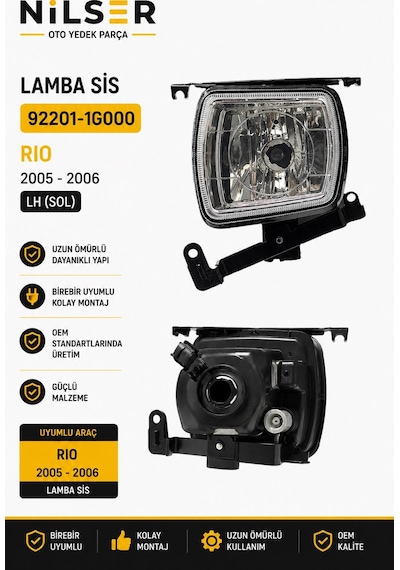 Kia Rio Sis Lamba Sol 2005-2006