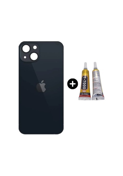 Apple Uyumlu iPhone 13 Mini Arka Pil Batarya Kapak Siyah + B7000