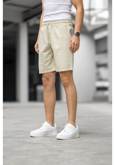Kite Regular Fit Cepli Kapri Şort - Bej Bej