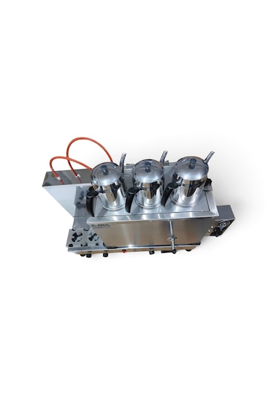 Safir 3 Demlikli İnoks Tam Otomatik Çay Kazanı Elektrikli Ve Tüplü Çay Ocağı Kazanı