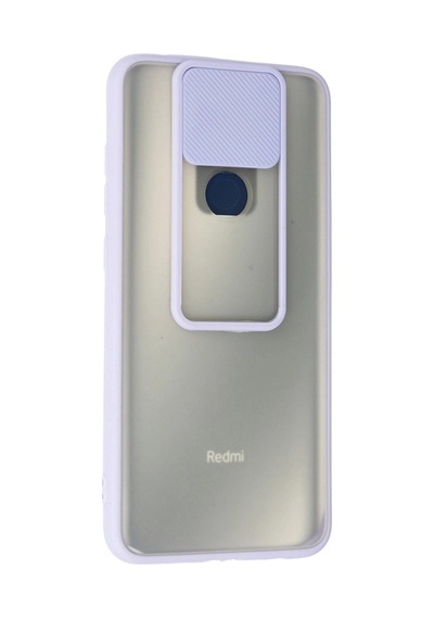 Xiaomi Redmi Note 9 Kılıf Palm Buzlu Kamera Sürgülü Silikon - Lila Düz Renkli