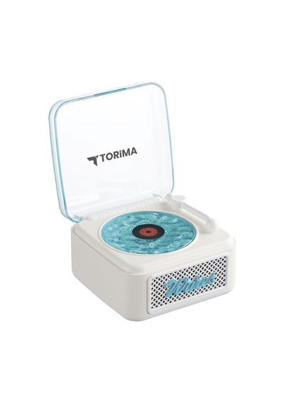 Torima D61 Nostalji Plak Görünüm Dekor Waves Bt Işıklı Tf Kart Aux Özellikli Müzik Çalar Saat