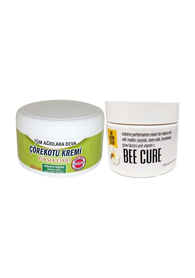 Süper Çörek Otu Kremi Xl Boy 200 Ml Krem Green+bee Cure 150 Ml Krem