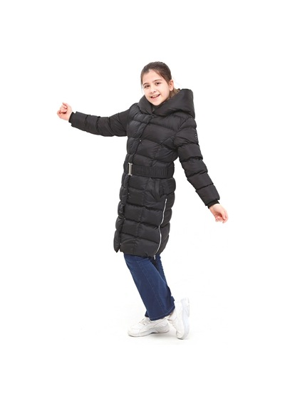 Benitto Kids Kız Çocuk Mont 51270-siyah Siyah