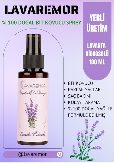 Lavaremor Doğal Lavanta Yağlı Hidrosol Sprey 100 ML