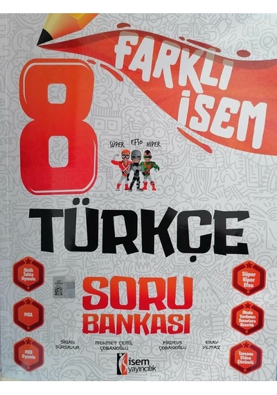 İsem Farklı İsem 8.sınıf Lgs Yeni Türkçe Soru Bankası - İsmy