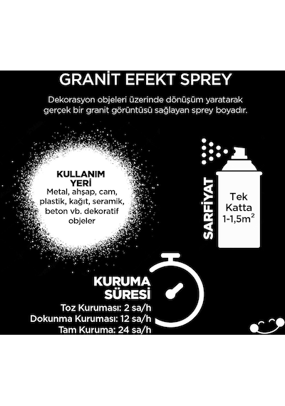 Polisan Granit Efekt Sprey 400 ML - Beyaz