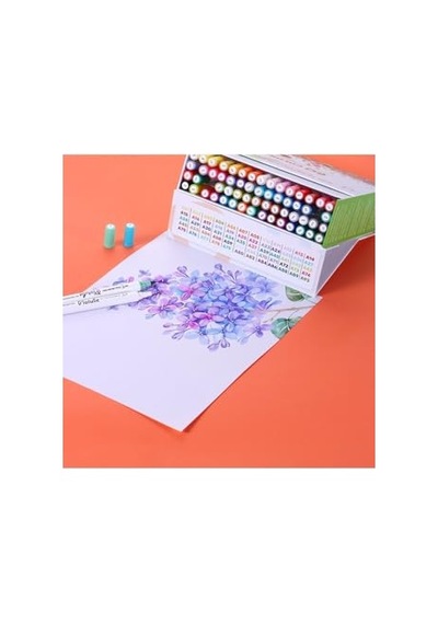 Çift Taraflı Brush Pen 60 Lı Marker Kalem Seti Bullet Jurnal Mandala Eskiz Boyama Seti